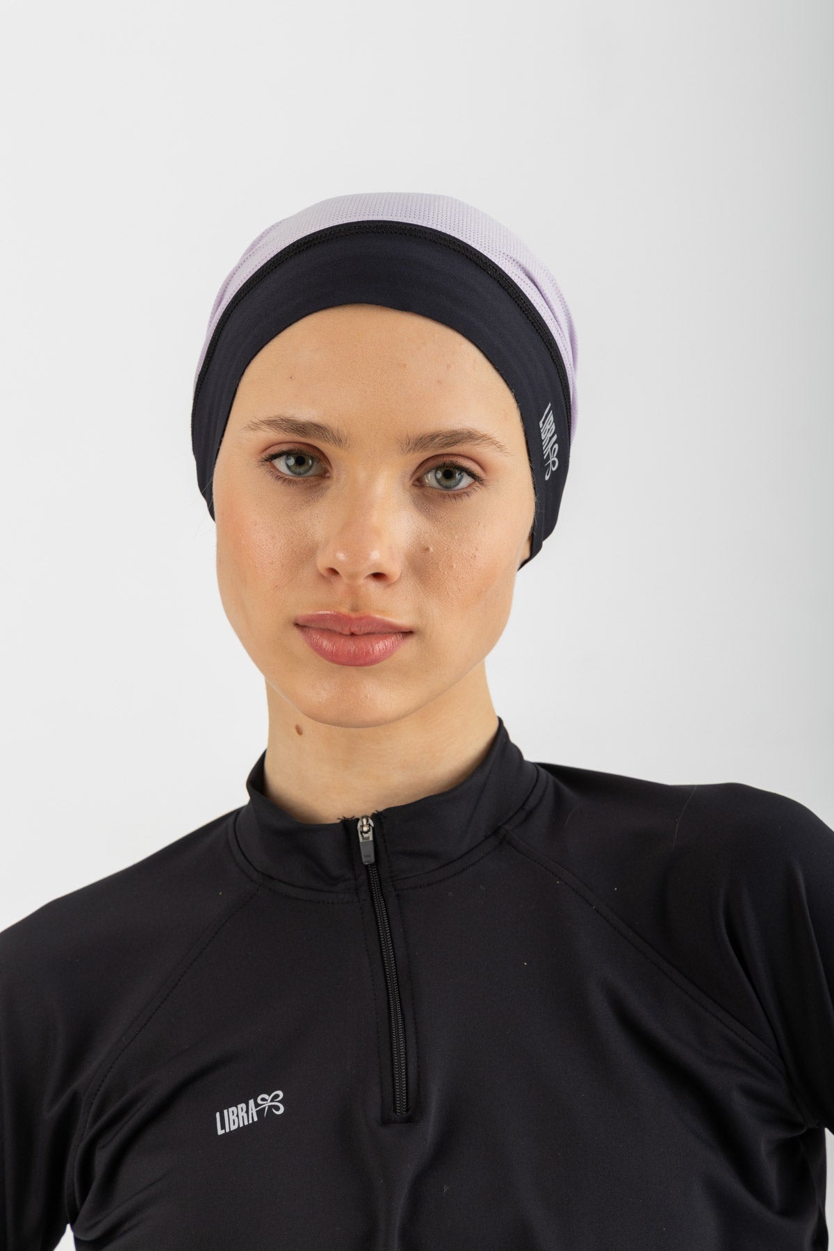 Lycra Neck free bandana - Lilac