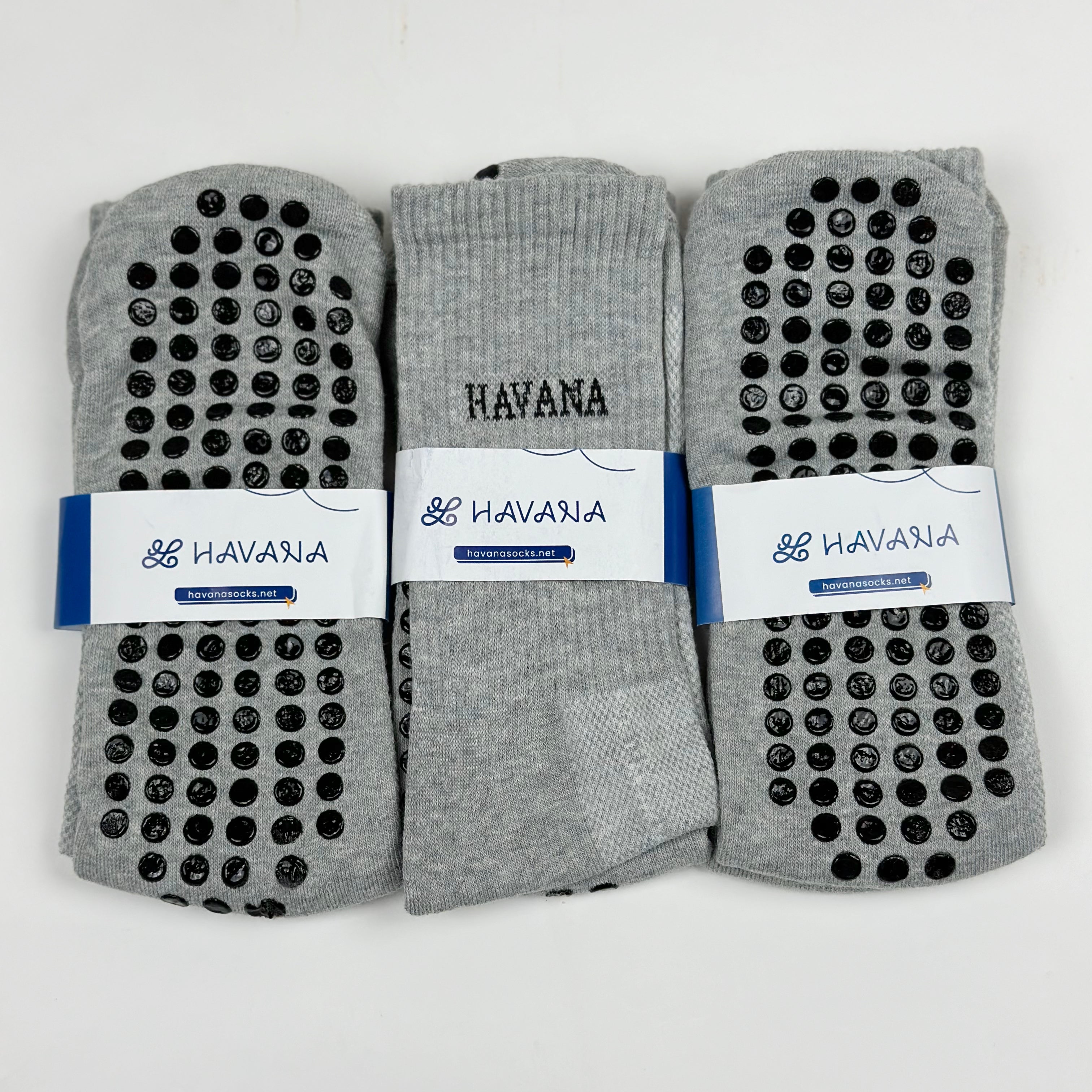 Cotton Grip Athletic Socks Pack Of 3 - Grey