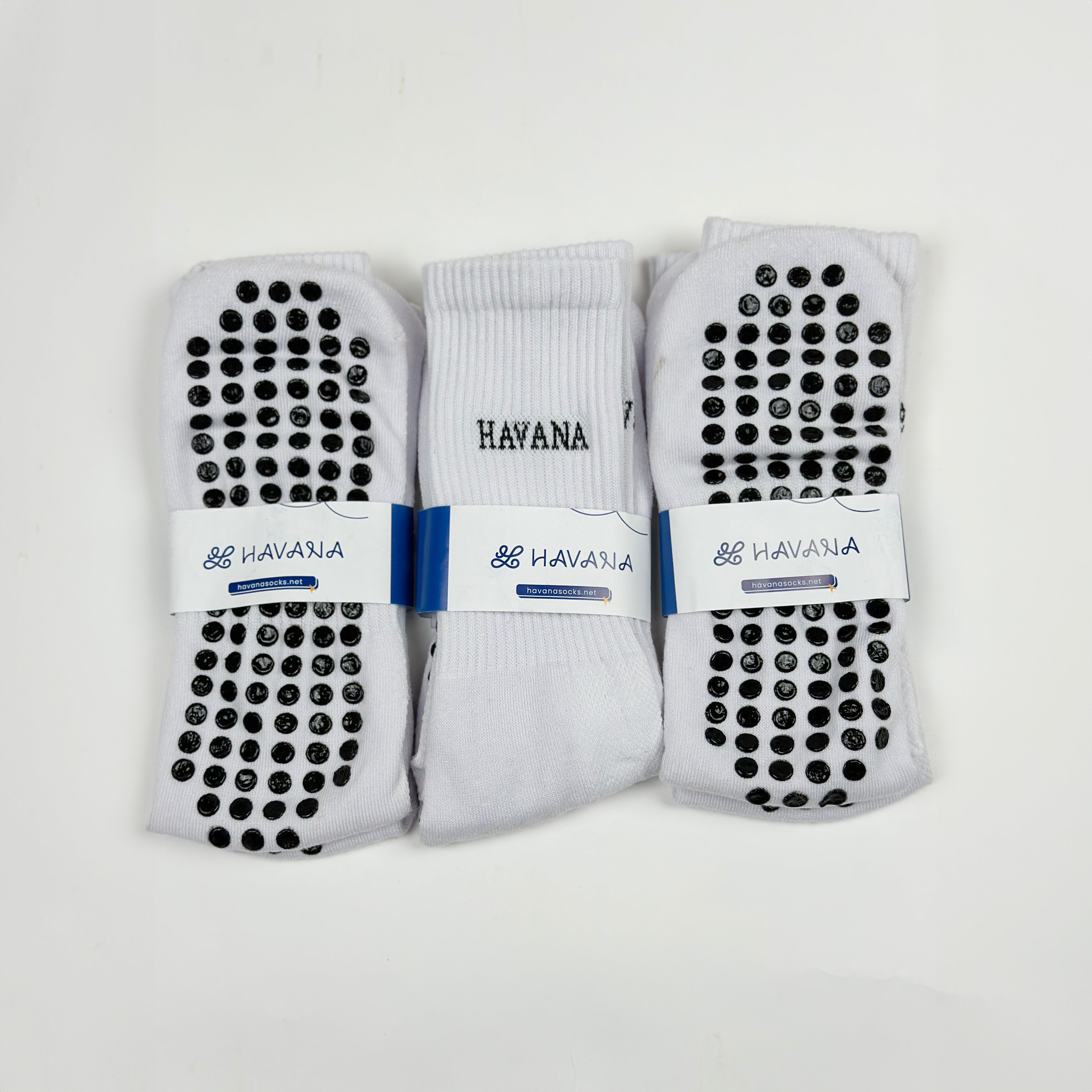 Cotton Grip Socks Pack of 3 - White