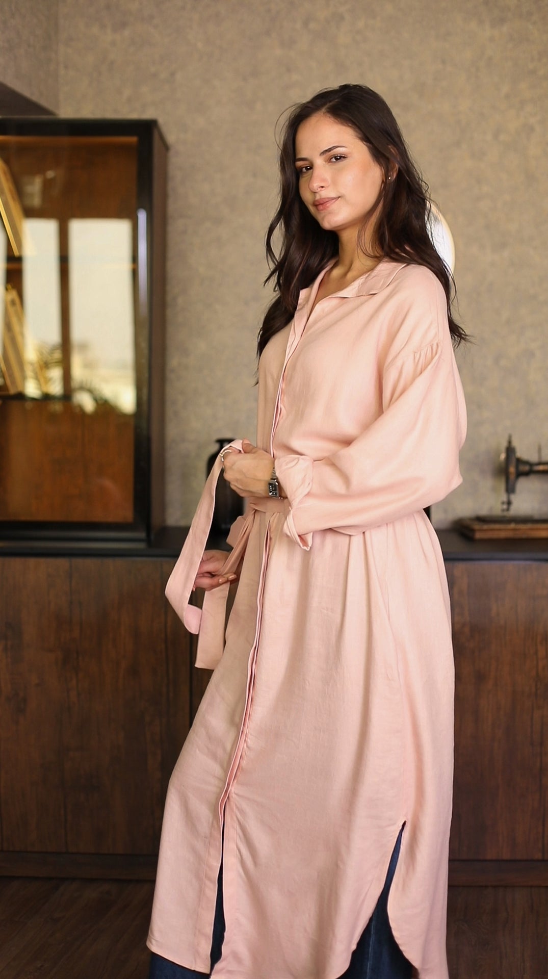 Flow Dress Shirt- Pure Linen