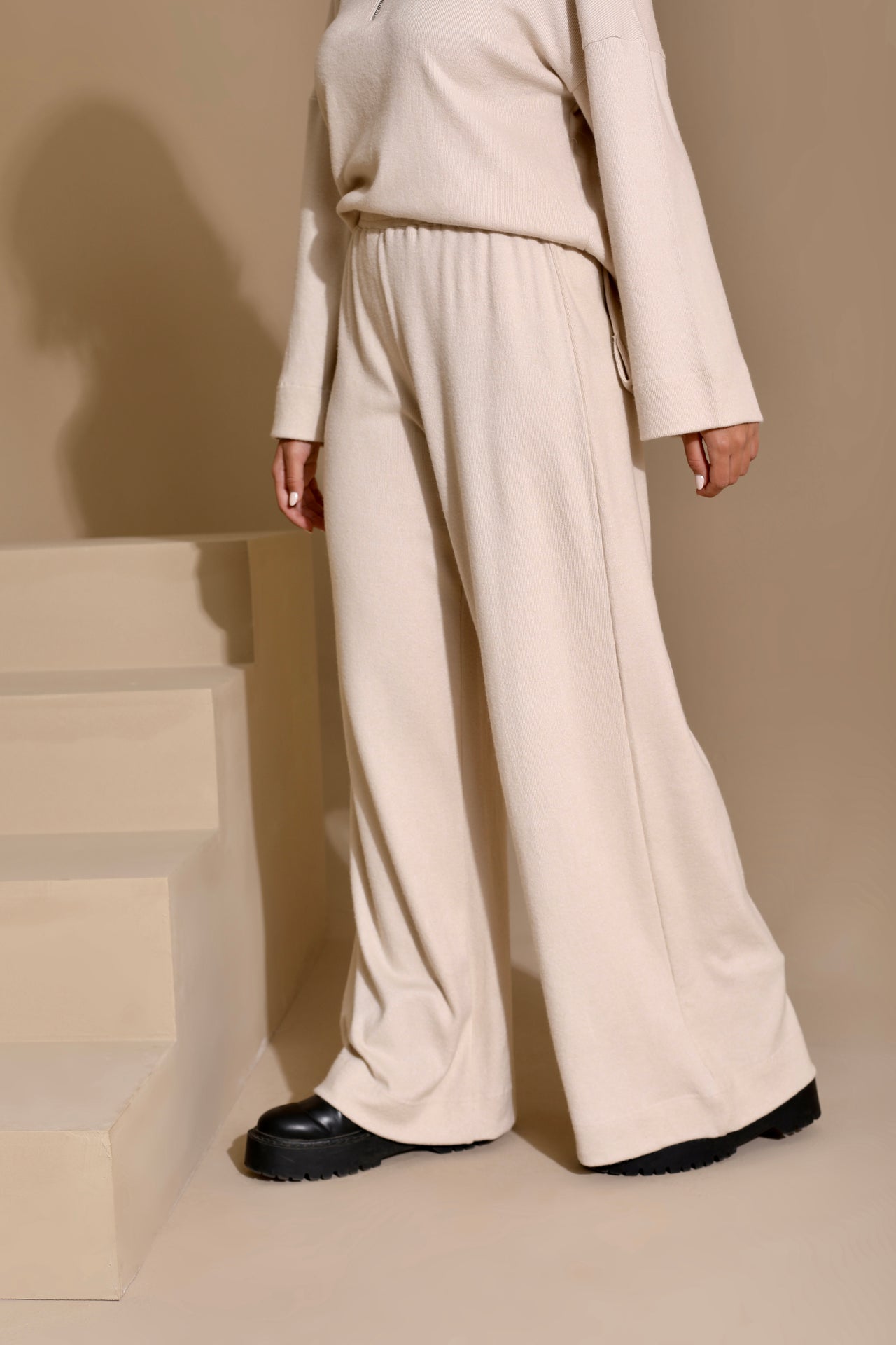 Knitwear Wide Leg Pants