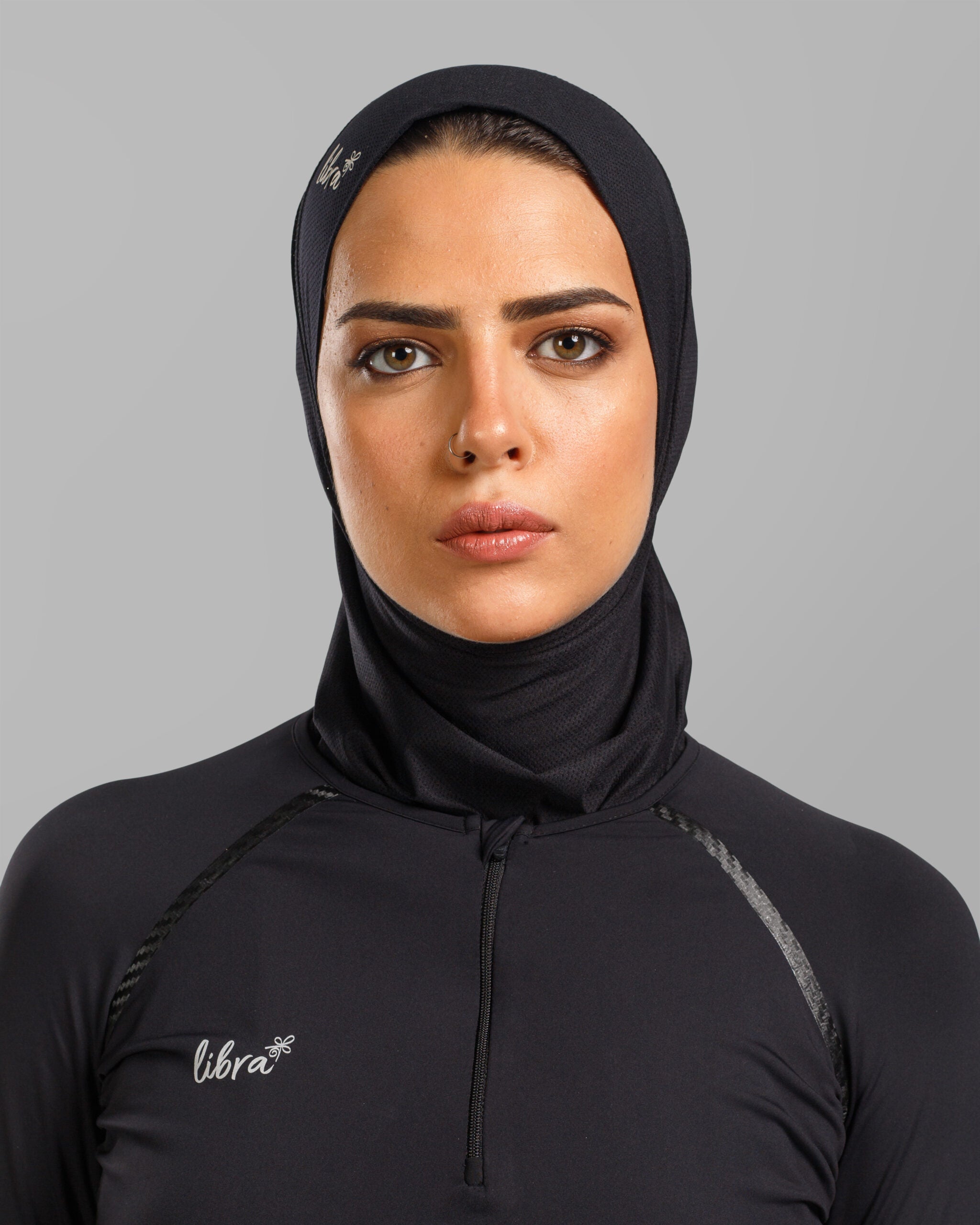 Lycra Hijab Light - Black