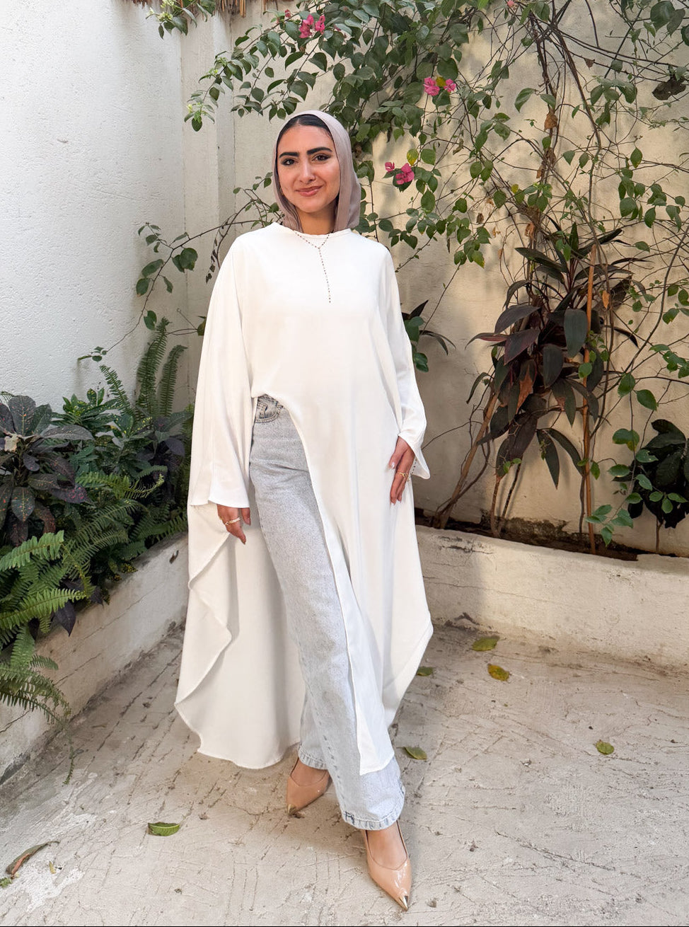 Oversized High Low Blouse