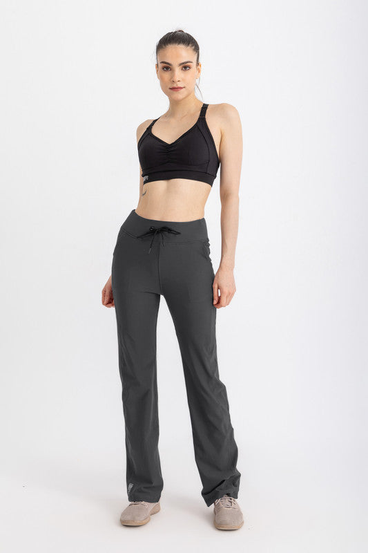 Solid Straight Leggings – Charcoal