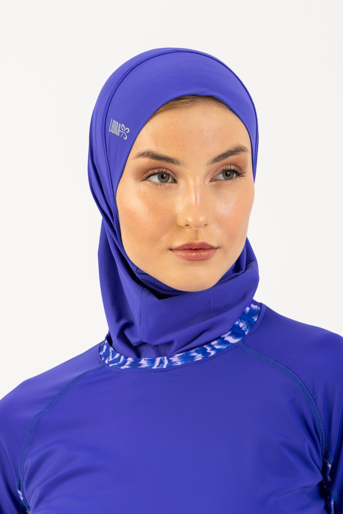 Lycra Ultra-Fit Swim Hijab - Blue