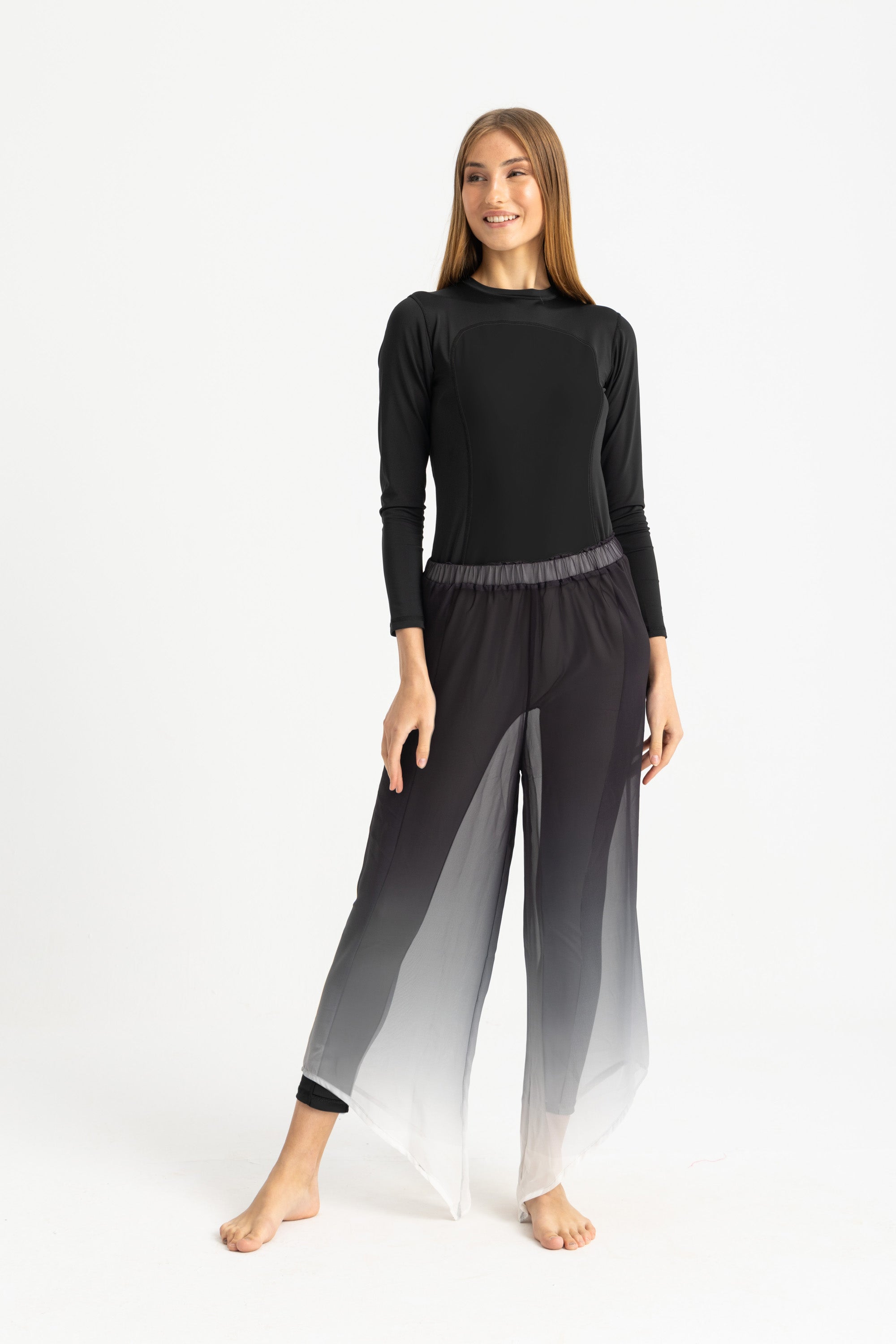 Chiffon Cover Up Pants - Multicolor