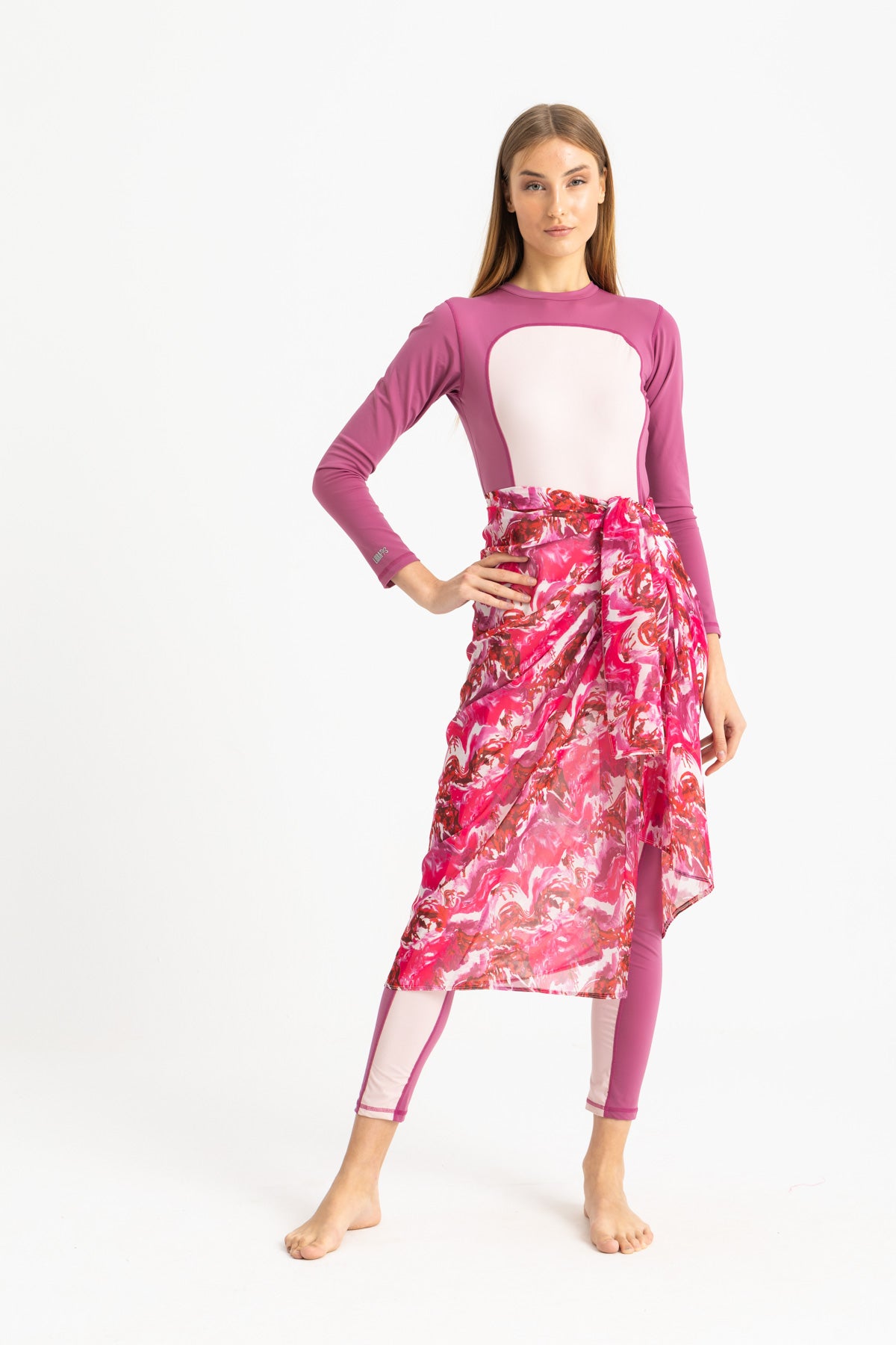 Chiffon Wrap Short Skirt - Multicolor