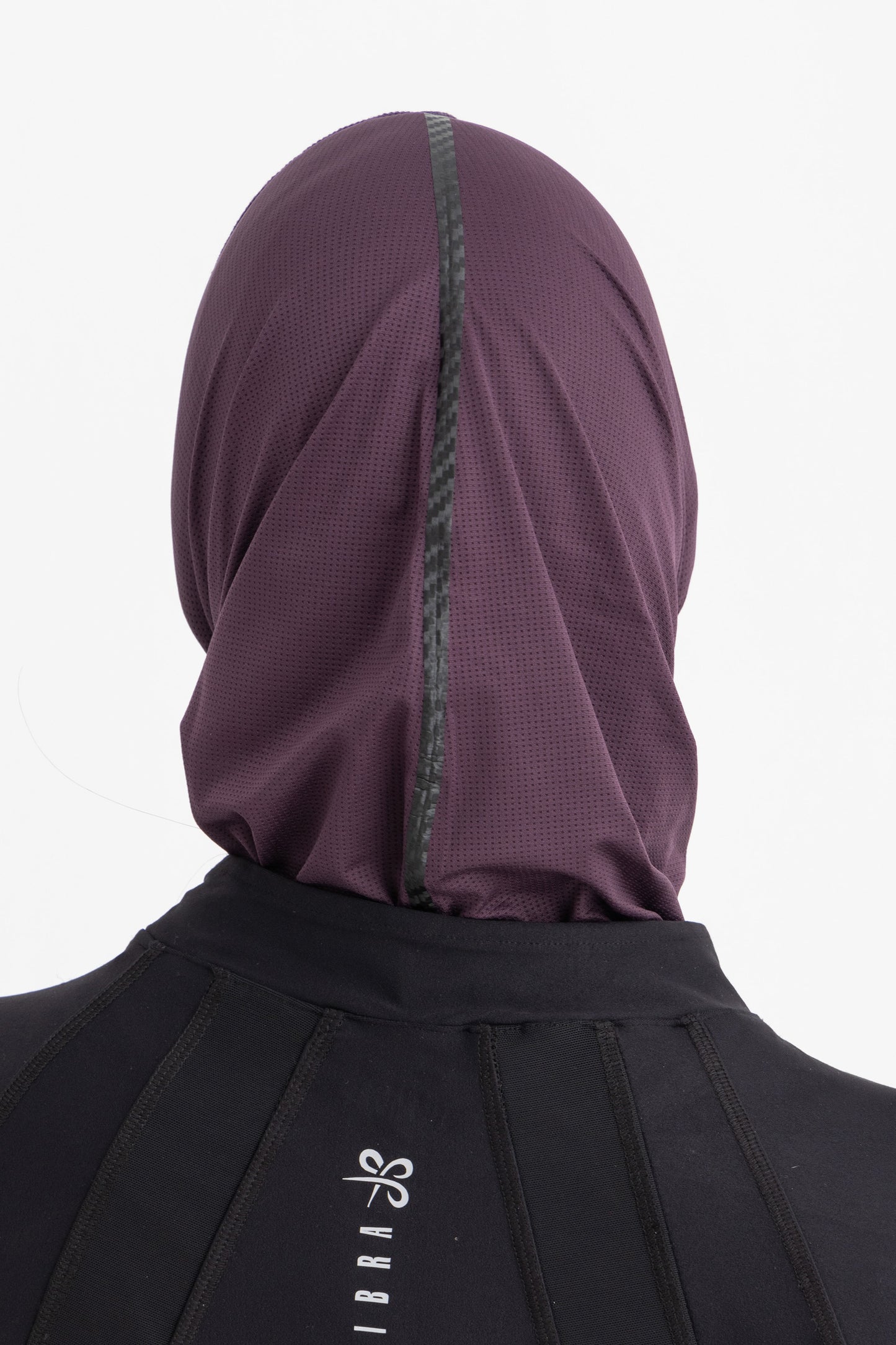 Lycra Sporty Hijab - Plum