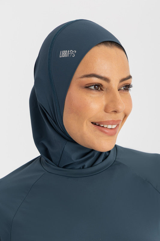 Solid Ultra-Fit Swim Hijab – Nautical Blue