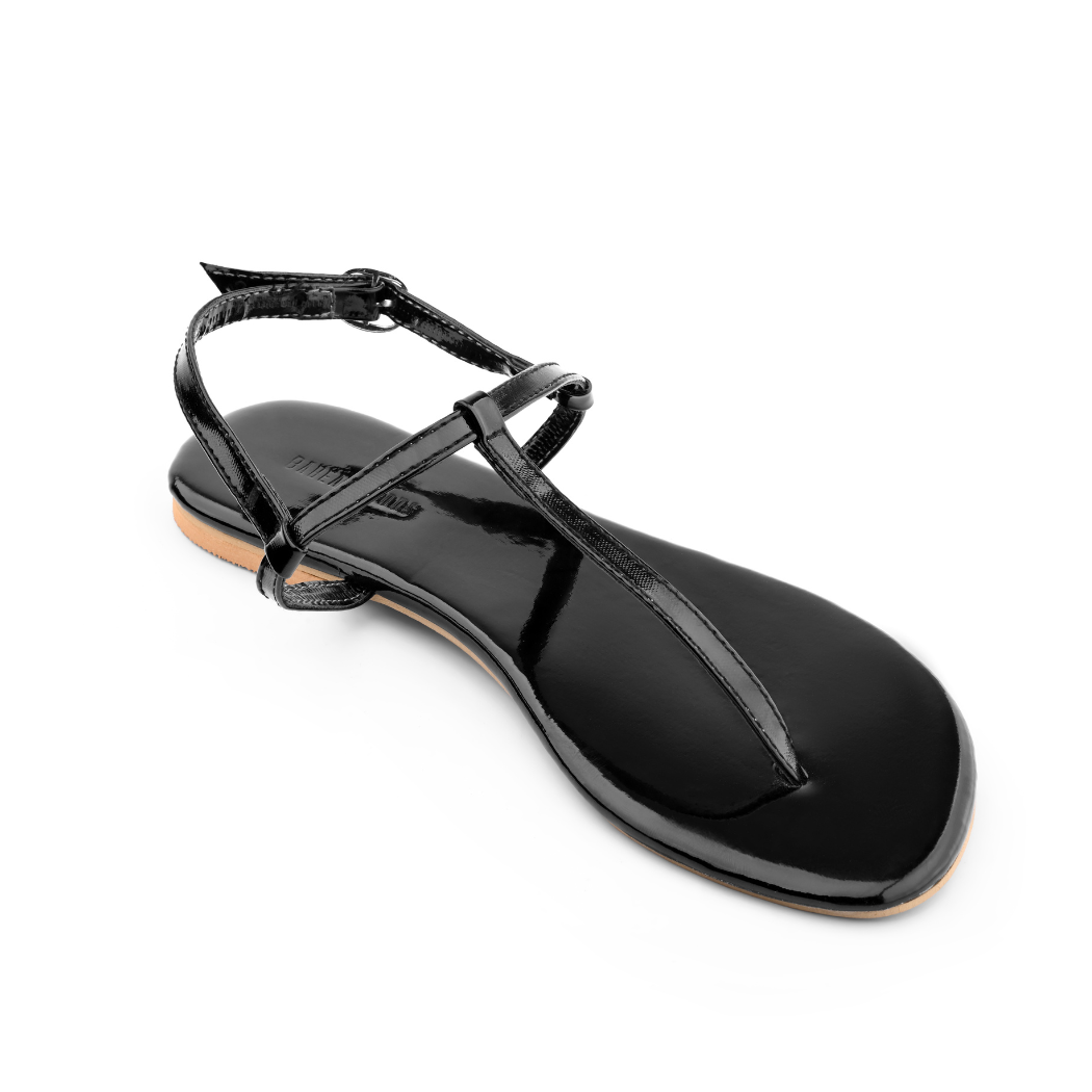 Faux leather Tira Sandals - Black