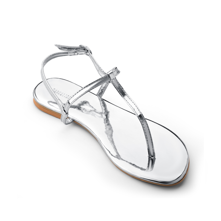 Faux leather Tira Sandals - Silver