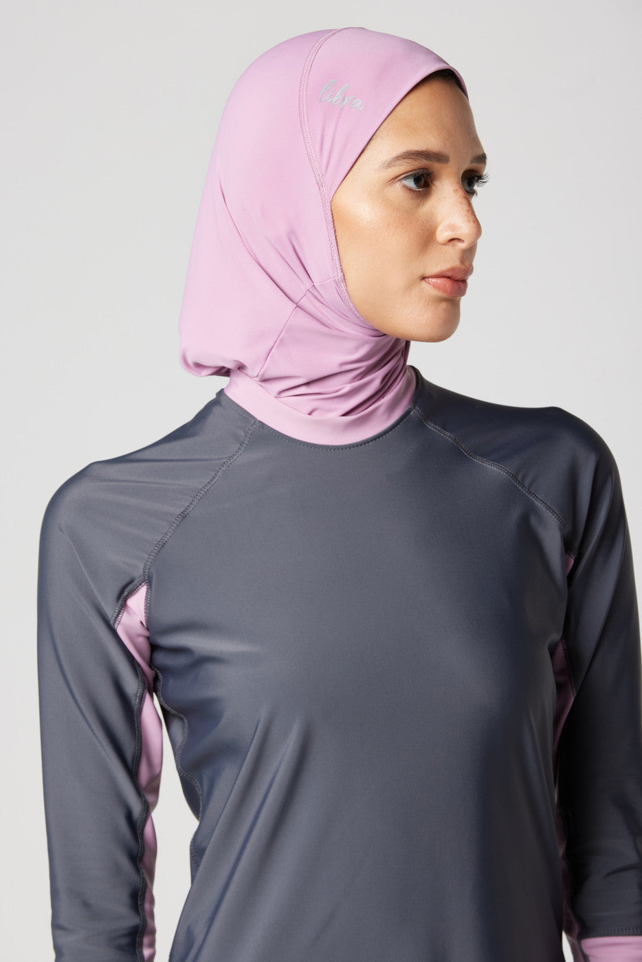 Lycra Ultra-Fit Swim Hijab - Pink