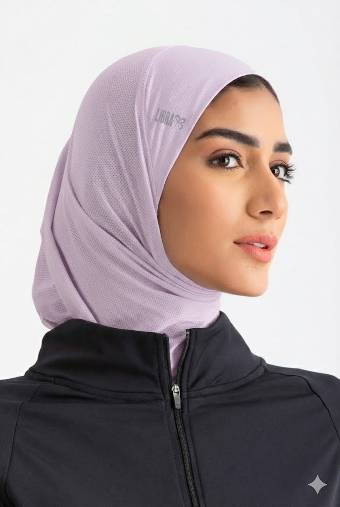 Solid Lightweight Sports Hijab – Lilac