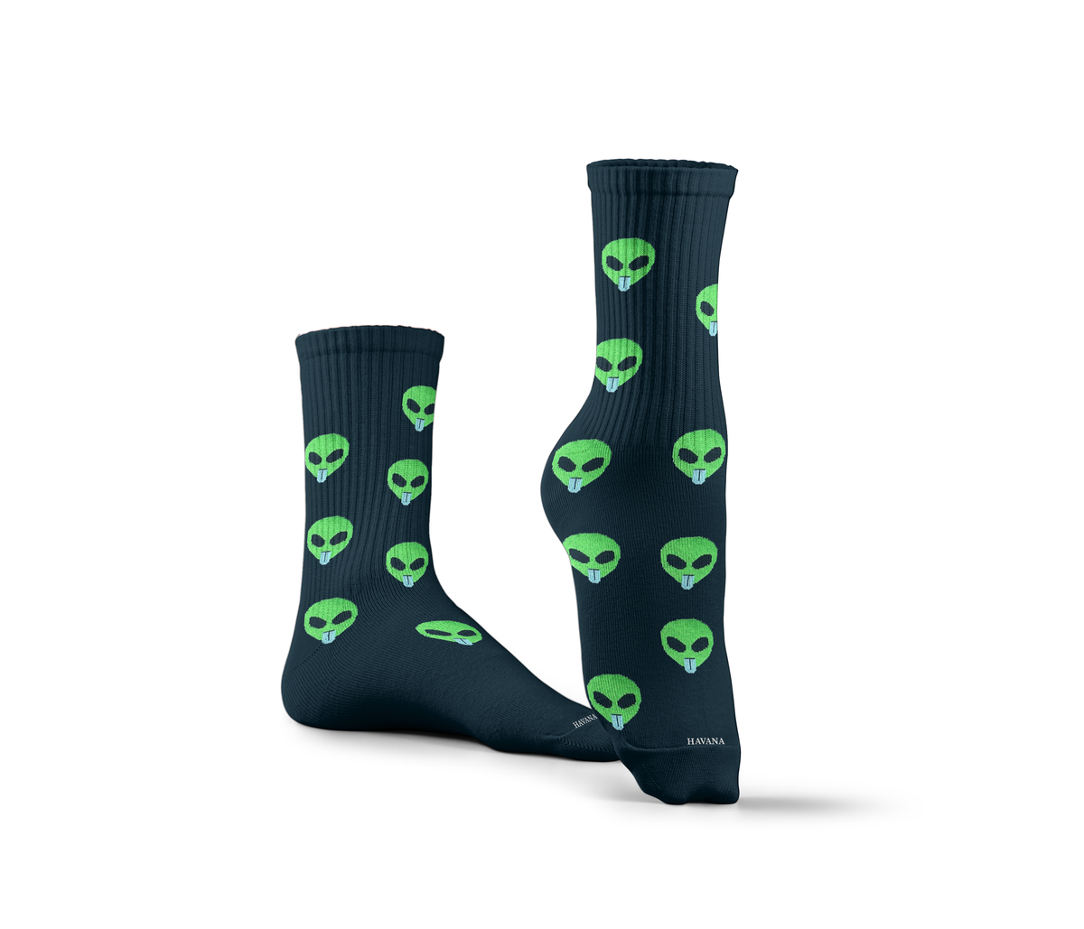 Little Alien Black Socks