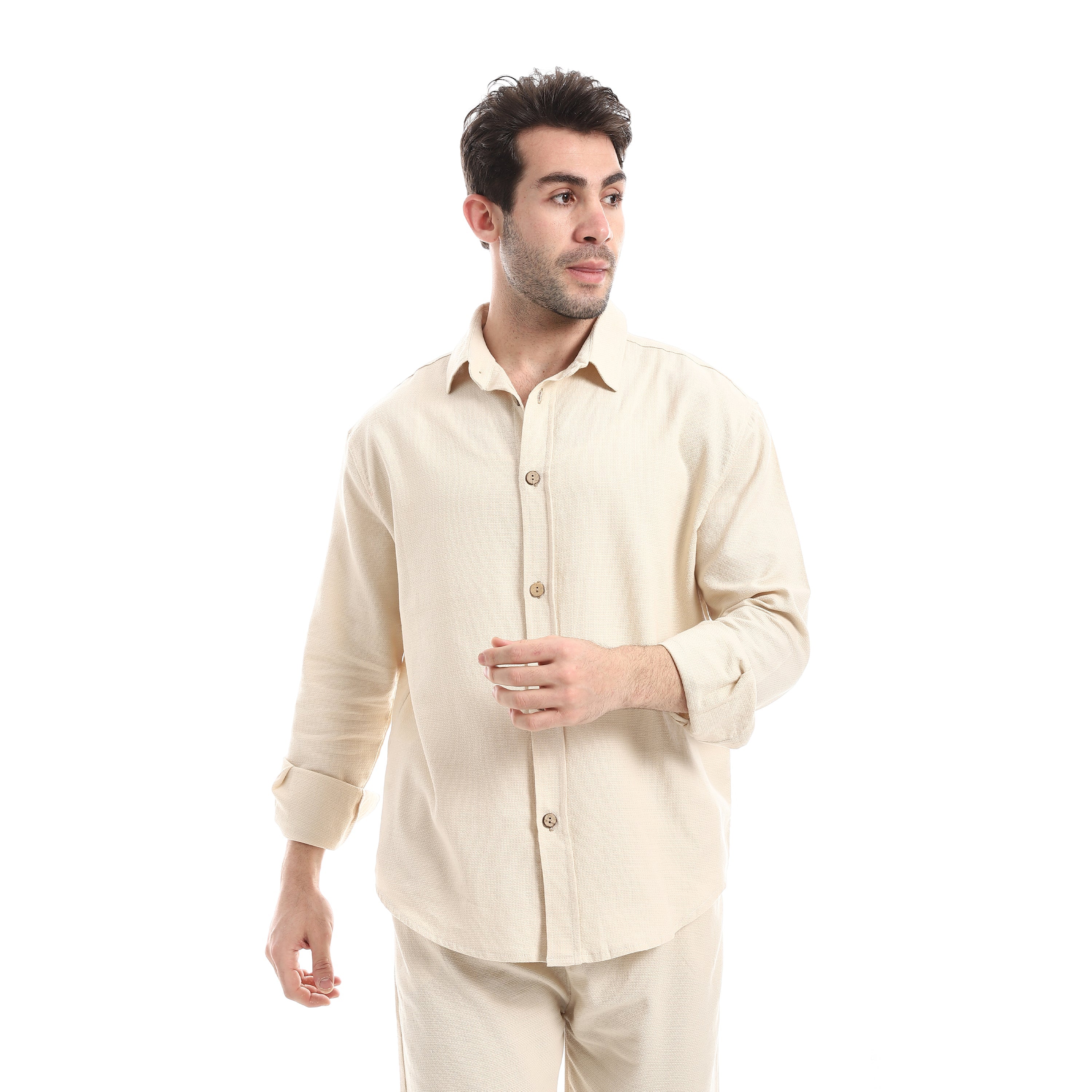 Soft Breathable Shirt - Beige
