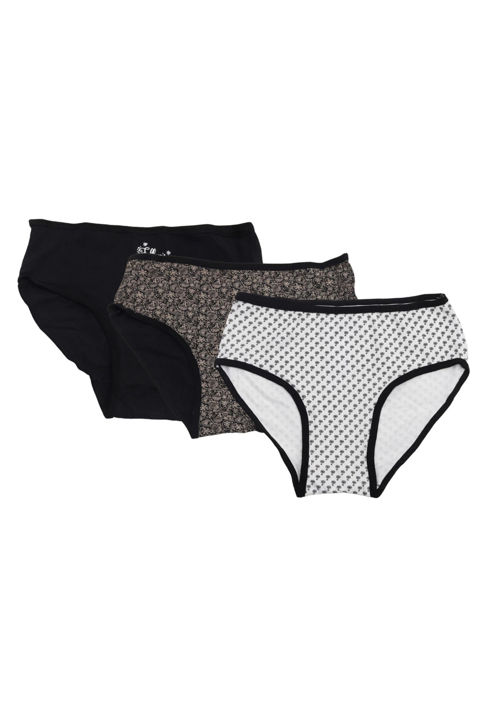 Cotton Brief Panties 3-Pack - Multi-Color