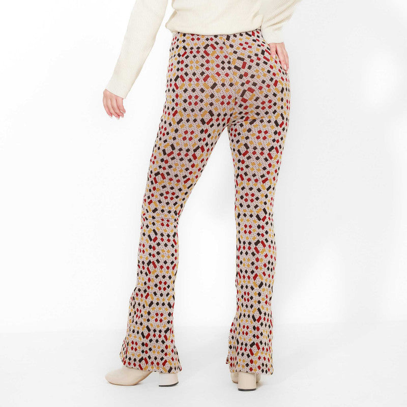 Side Slit Printed Pants