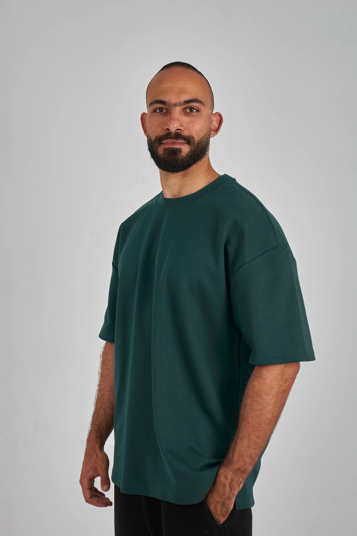 Oversized Essential T-Shirt - Dark Green