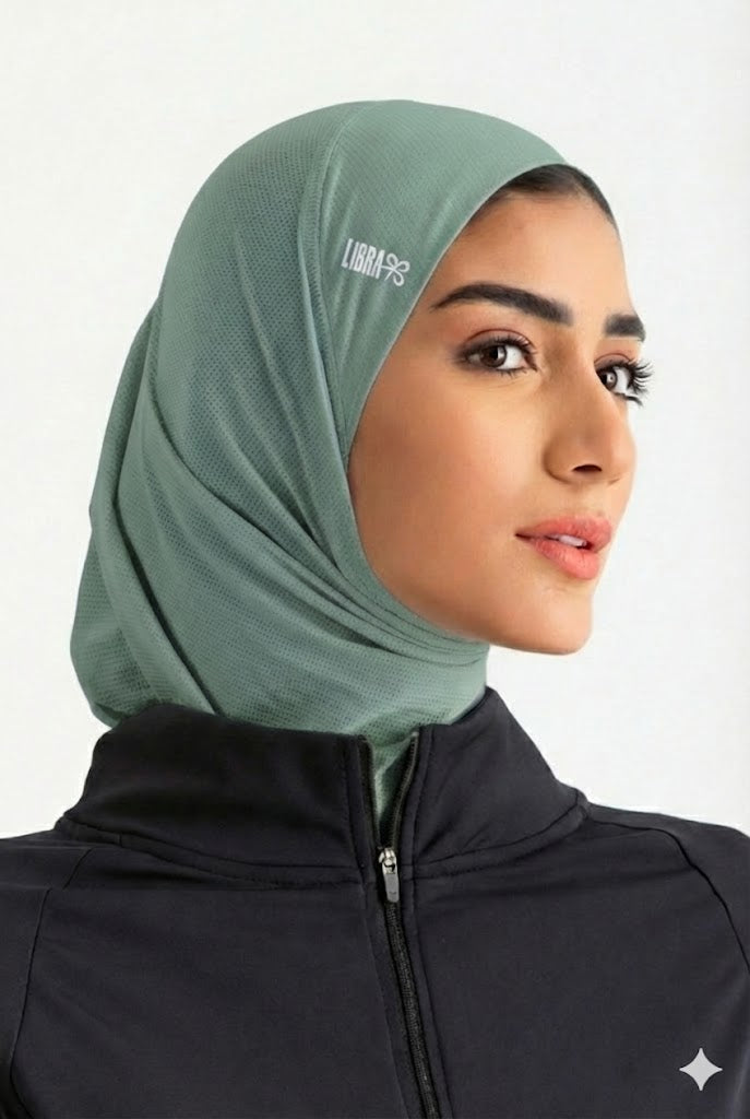 Solid Lightweight Sports Hijab – Pale Green