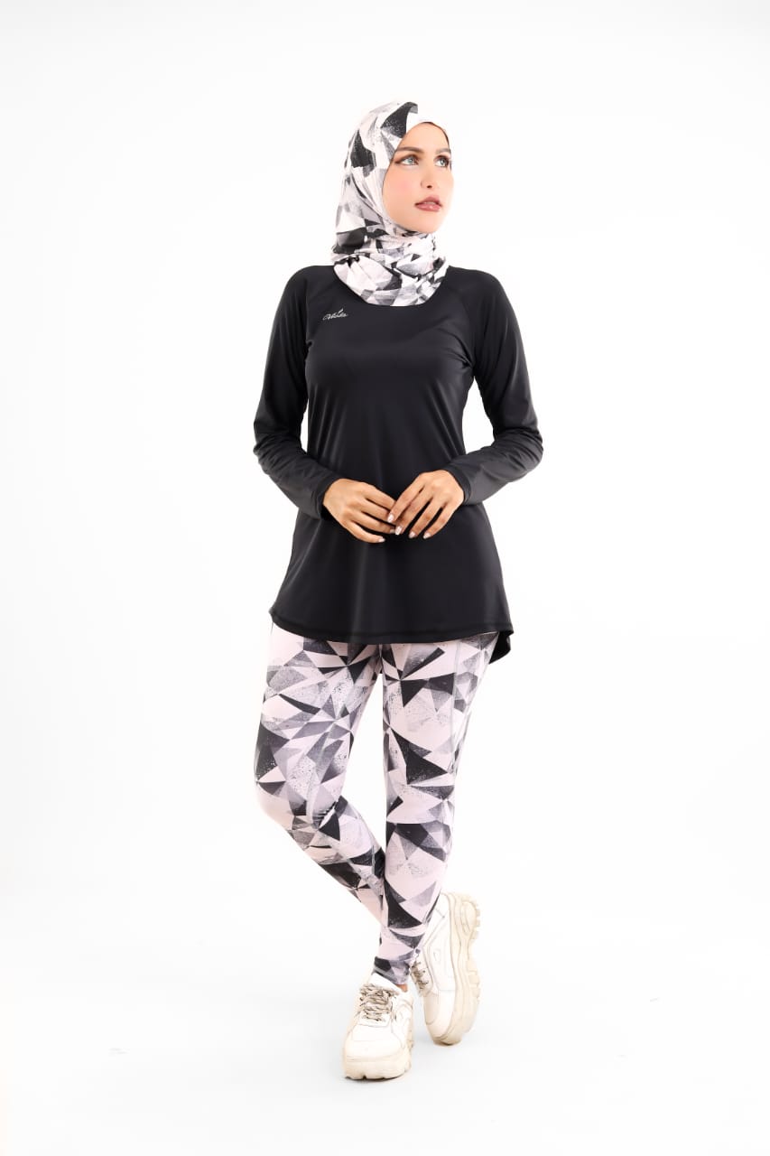 Modest Flex Sportwear Set - Black