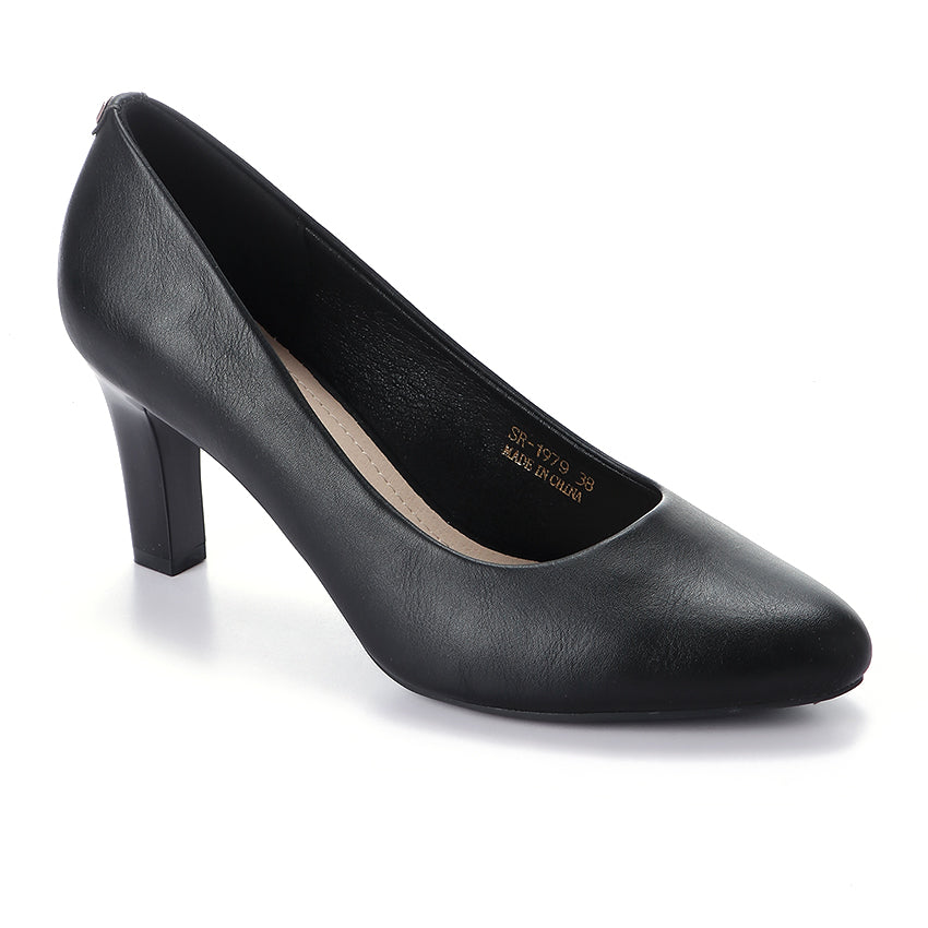 Pointed Toe High Heels – Black
