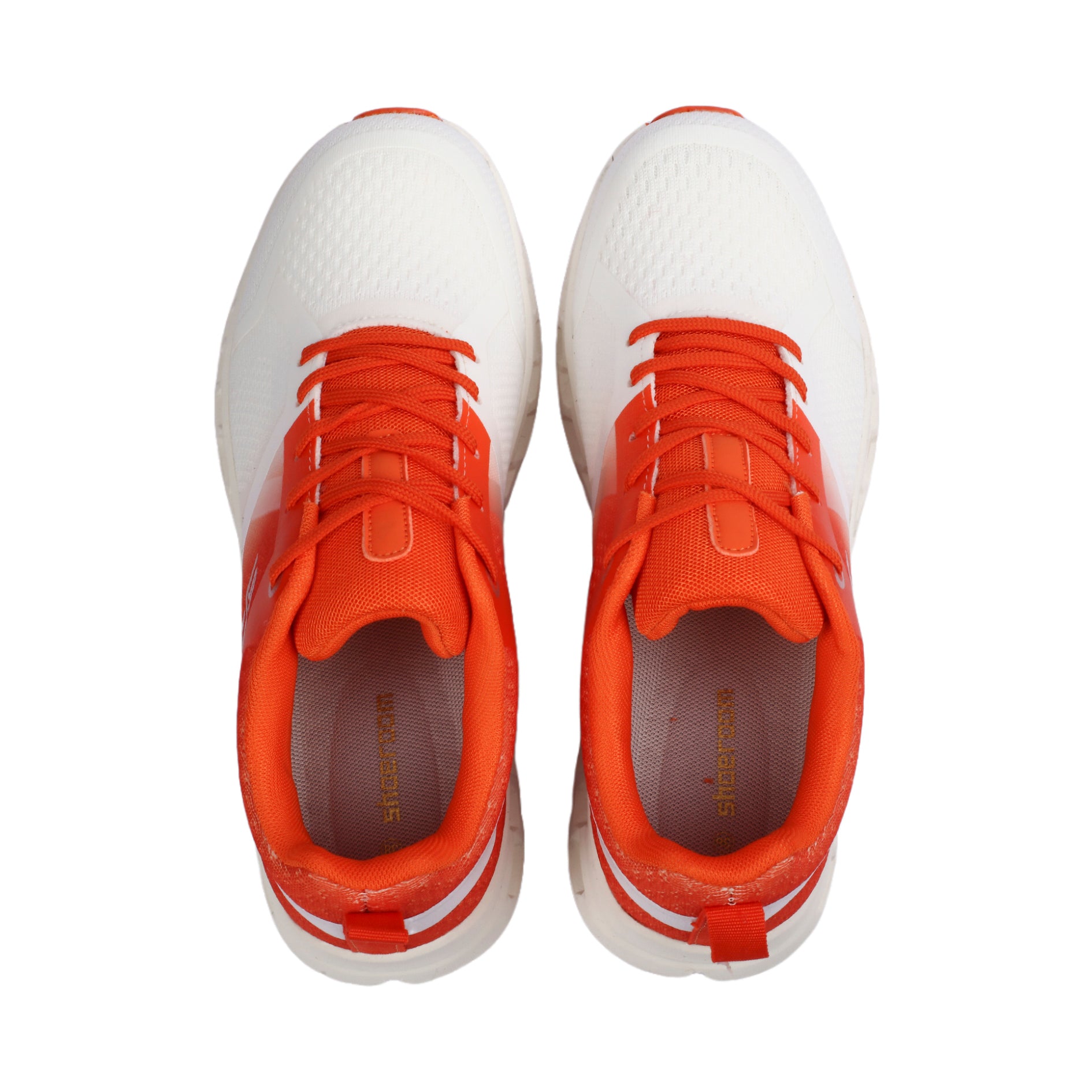 lace-up athletic shoe - Orange