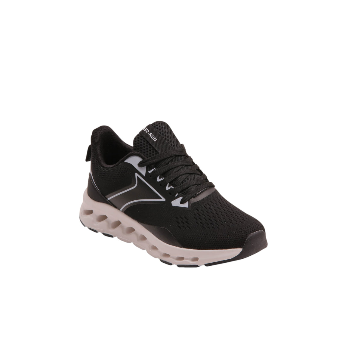 Breathable Mesh Running Sneakers - Black