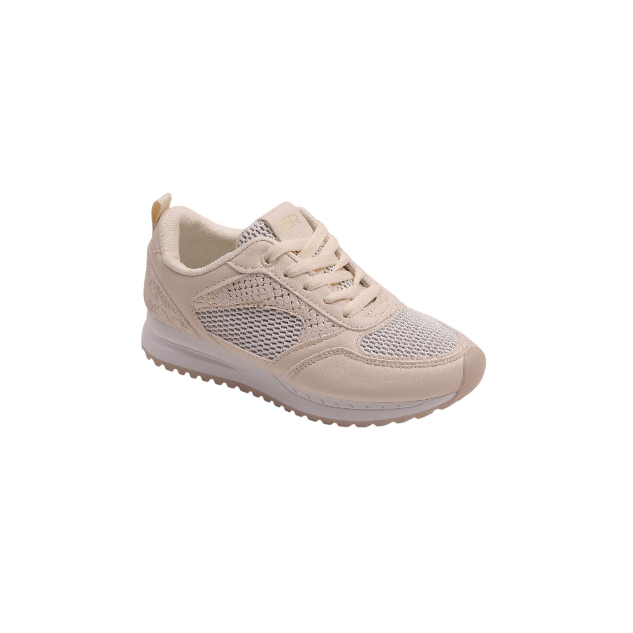 Breathable Mesh Casual Sneakers - Beige