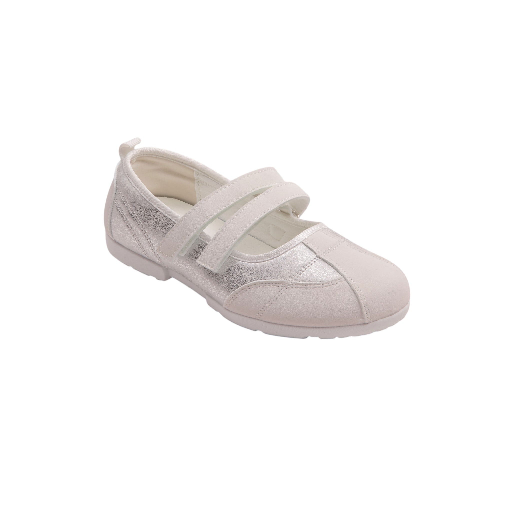Double Strap Casual Sneakers - White