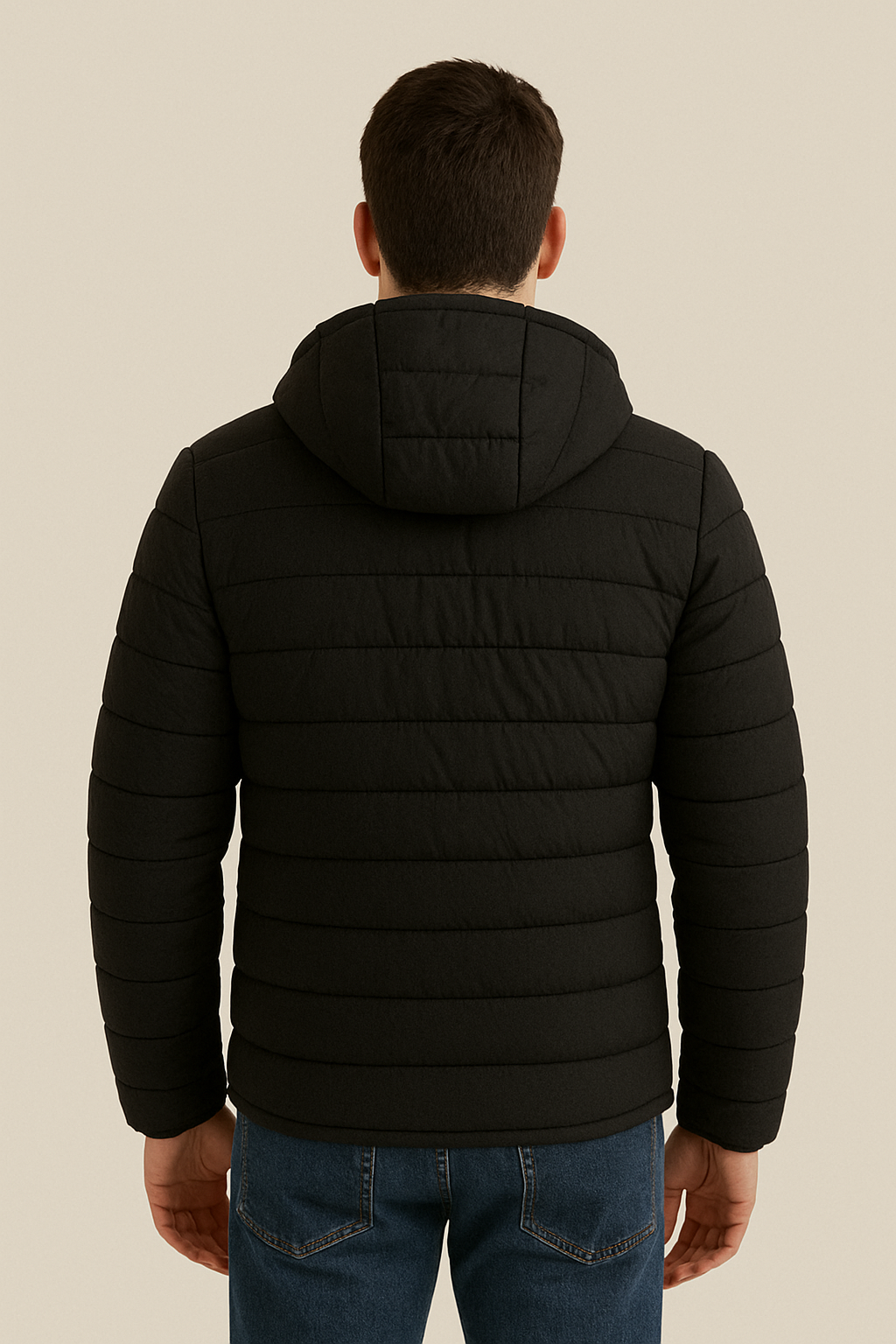 Spanish Bamboo Padded Unisex Bomber Jacket – Black