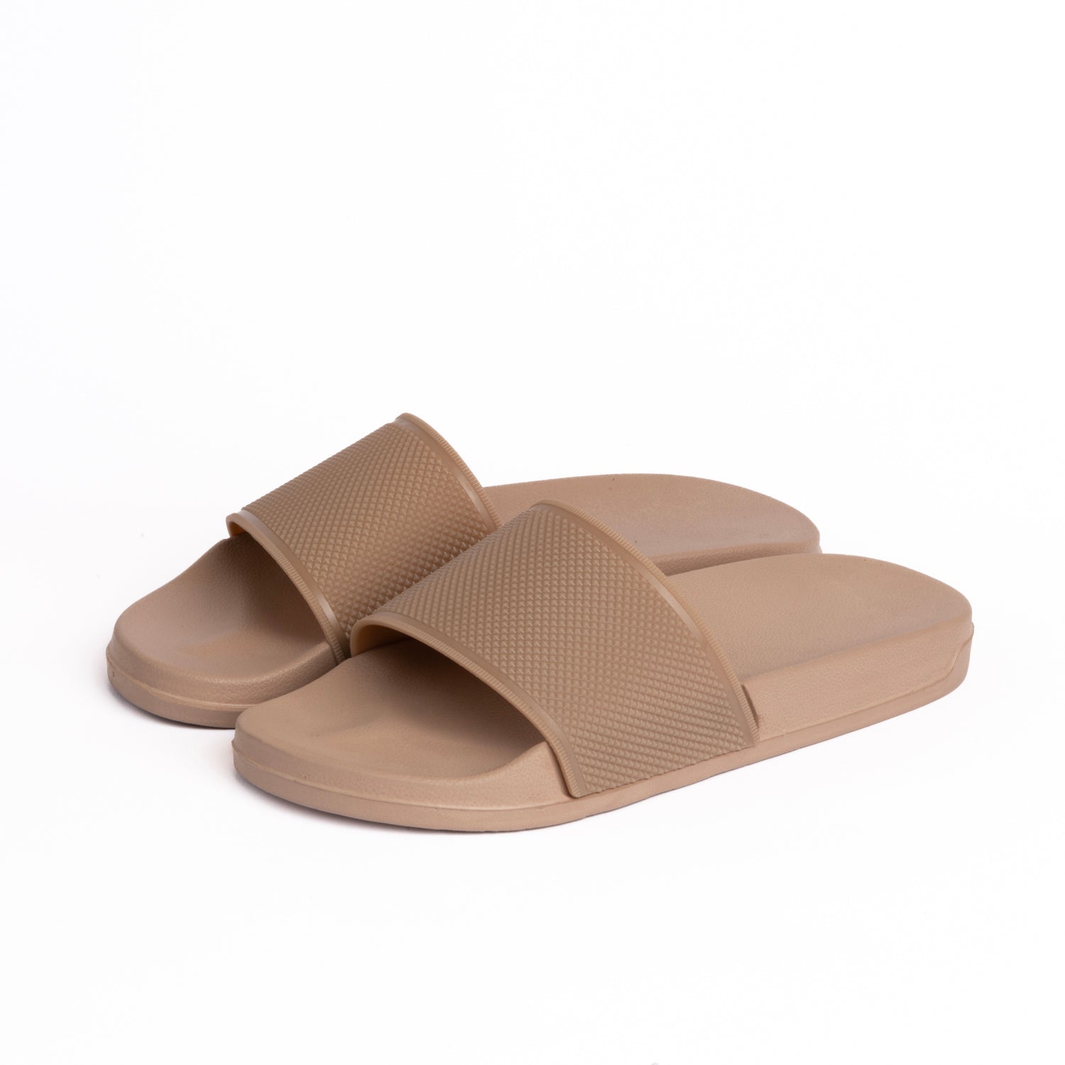 EVA Textured VIGO Men Slippers - Beige