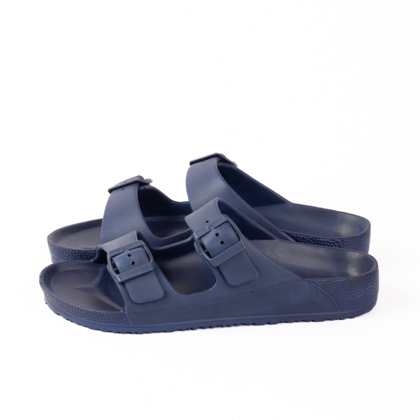 EVA Double Buckle Men Slippers - Navy