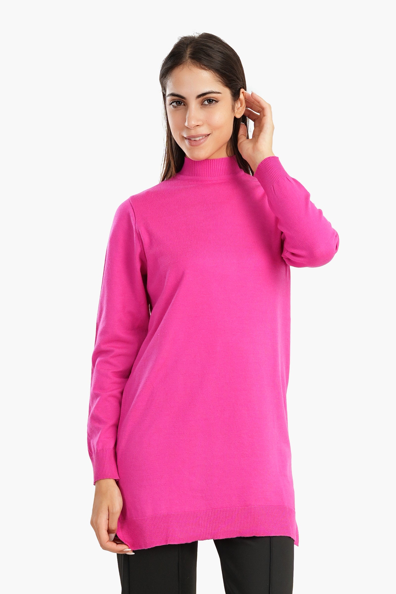 Sweater with High Neck