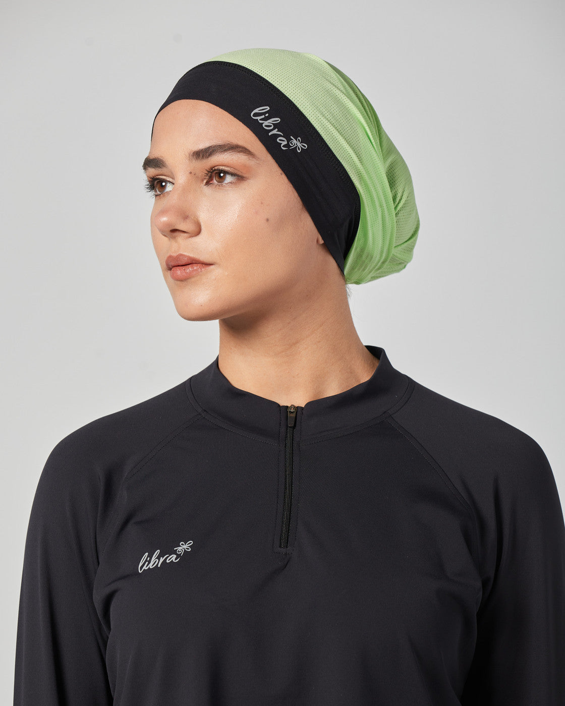 Lycra Neck free bandana - Green