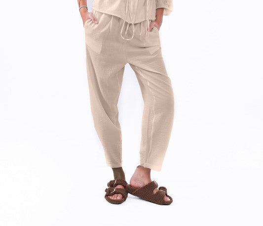 Relaxed Katan Pants – Light Sand