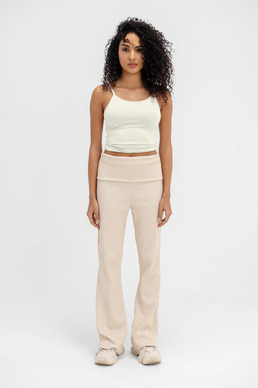 Plain Spaghetti Strap Top – White