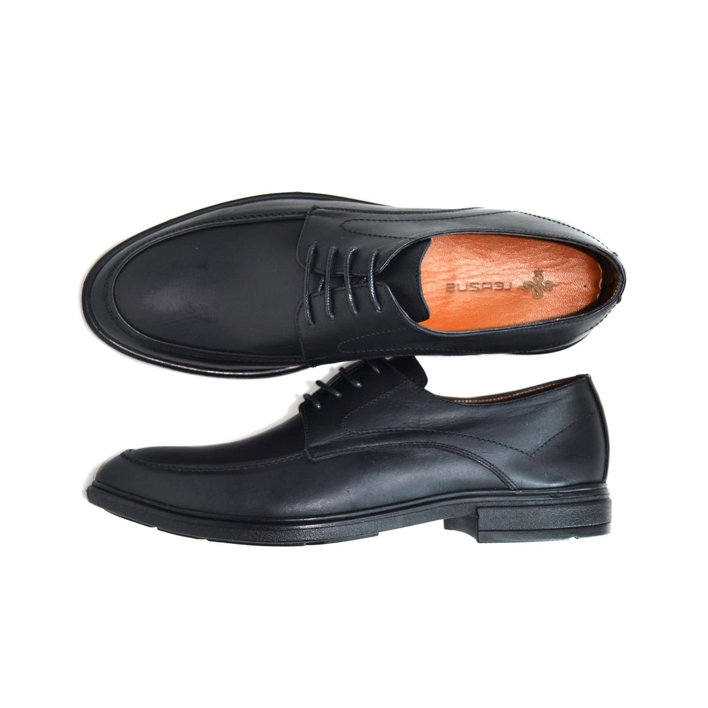 Leather Formal Lace-Up Shoes - Black