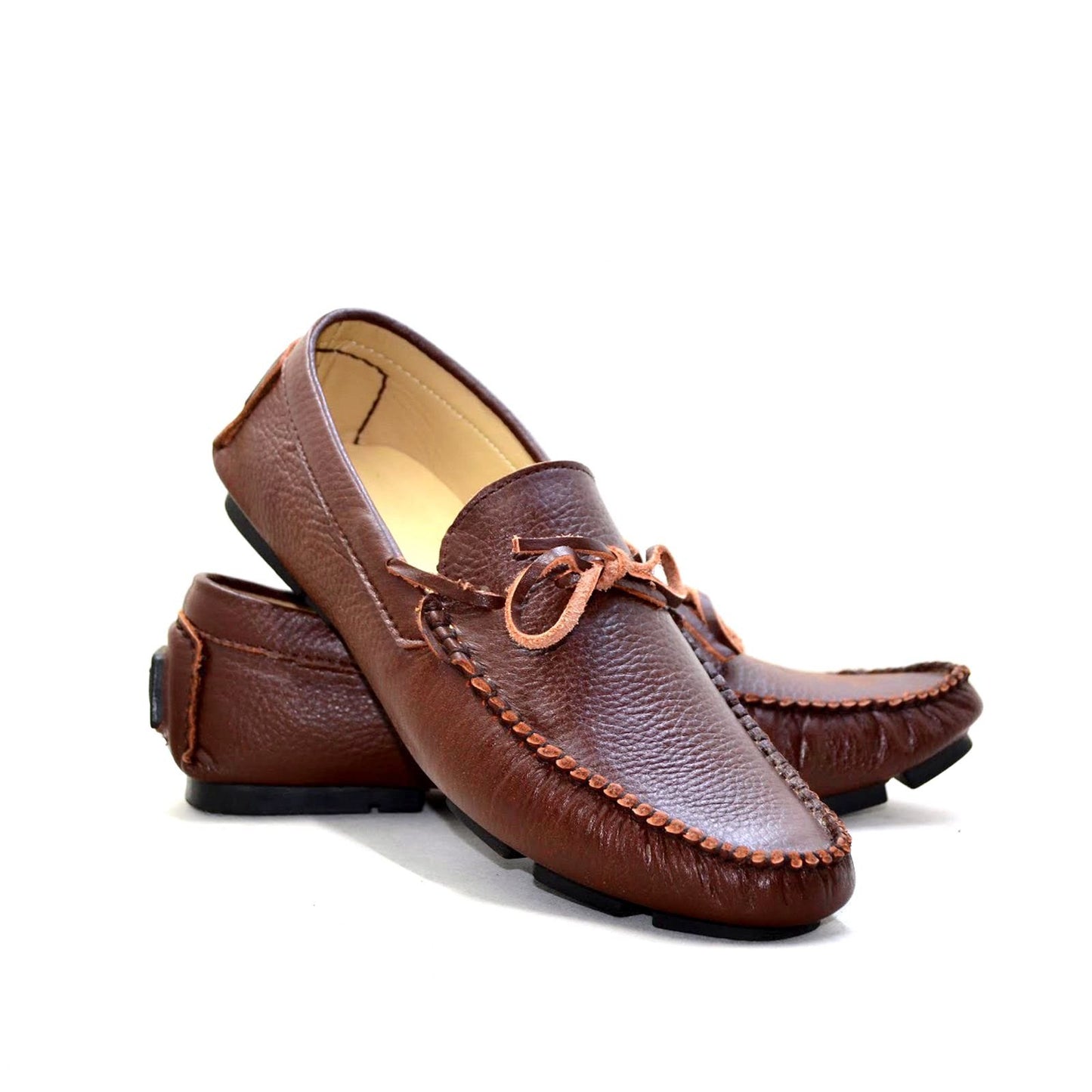 Leather Classic Loafers - Brown