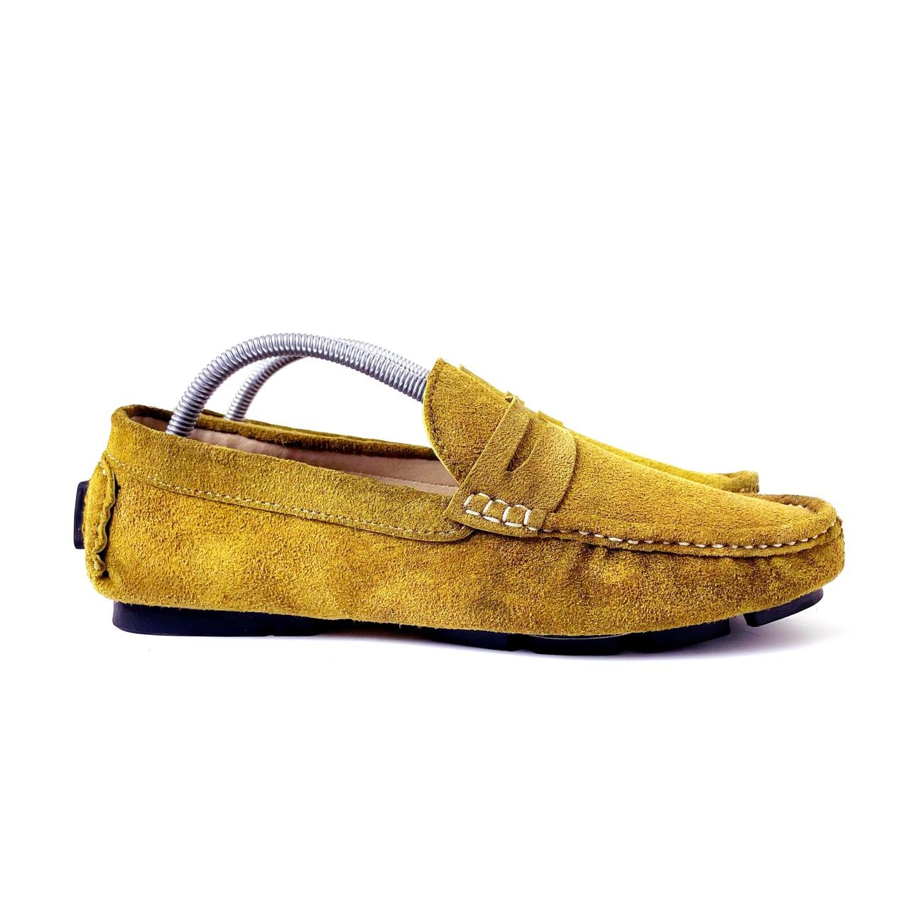 Suede Classic Loafers - Mustard Yellow