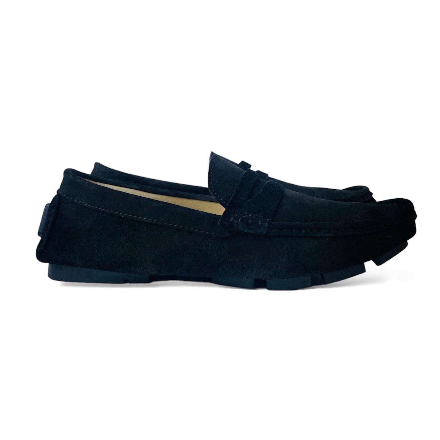 Suede Classic Loafers - Black