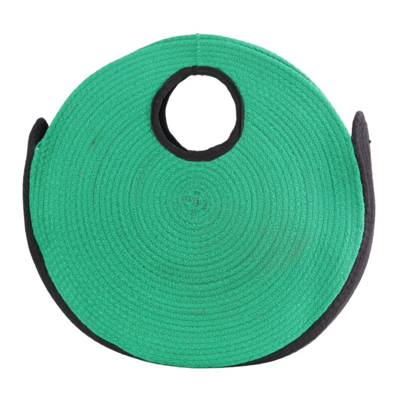 Handmade Woven Circle Handbag – Green