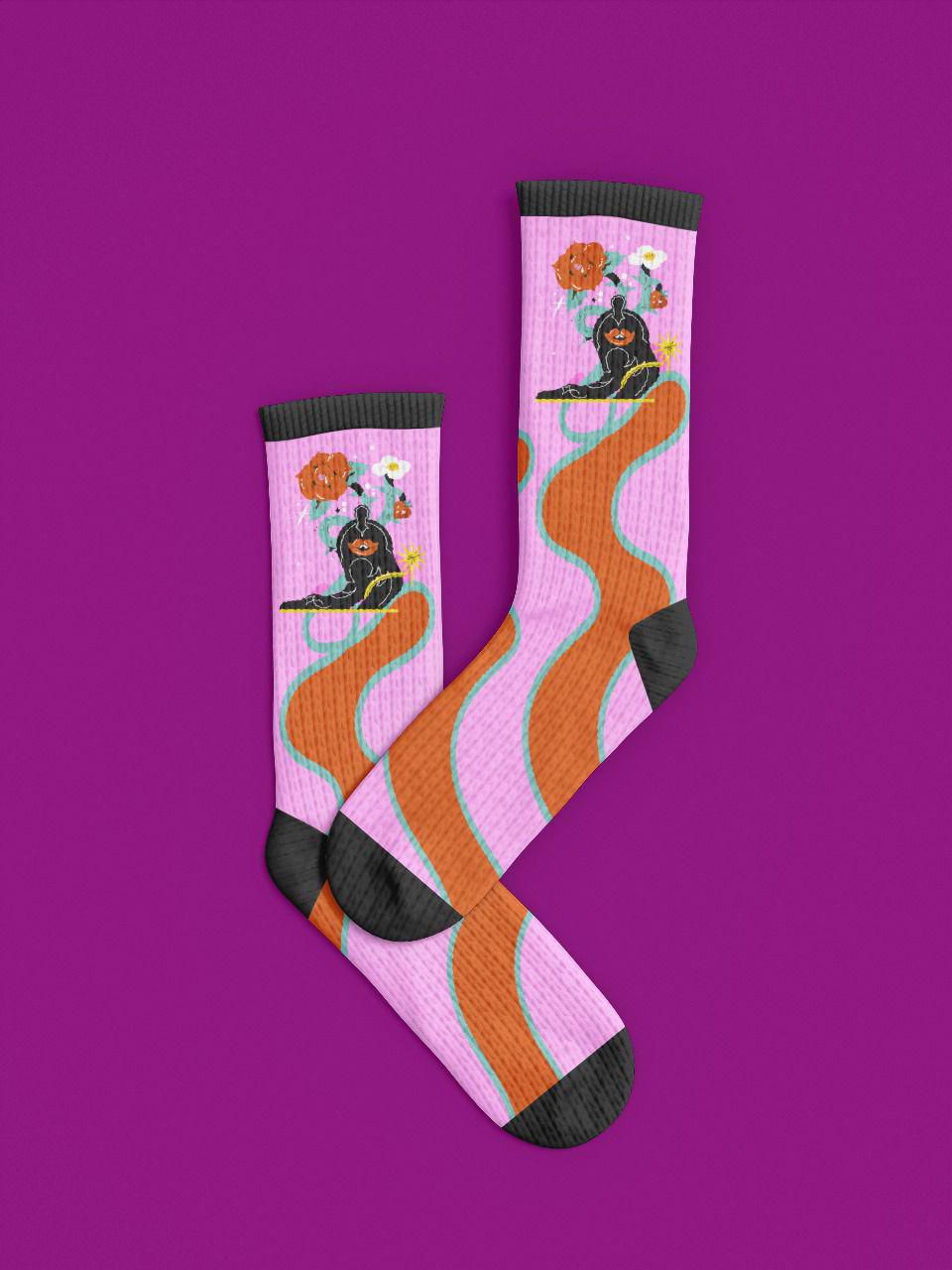 Cotton Crew Socks - Multicolor