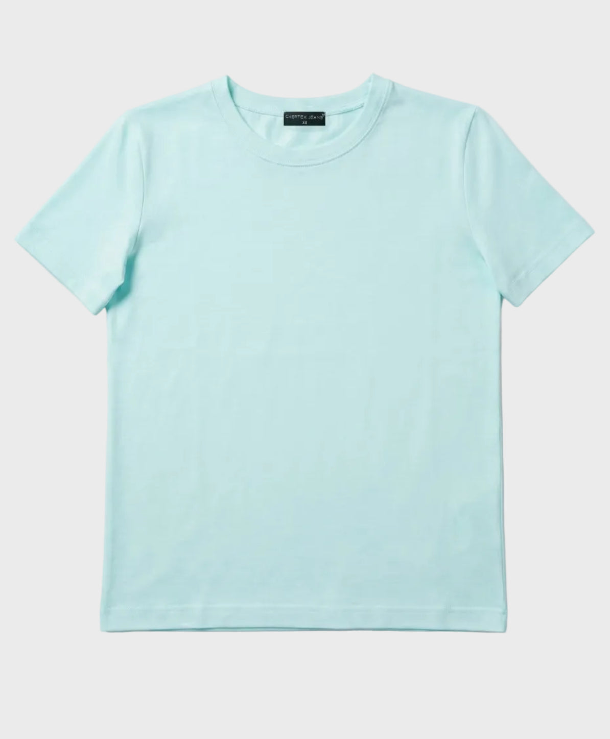 Sky Blue Half Sleeve Basic Top