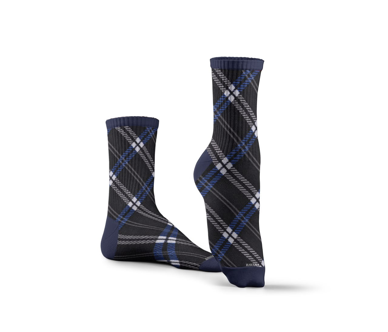 Pinstripe Blue Classic Socks