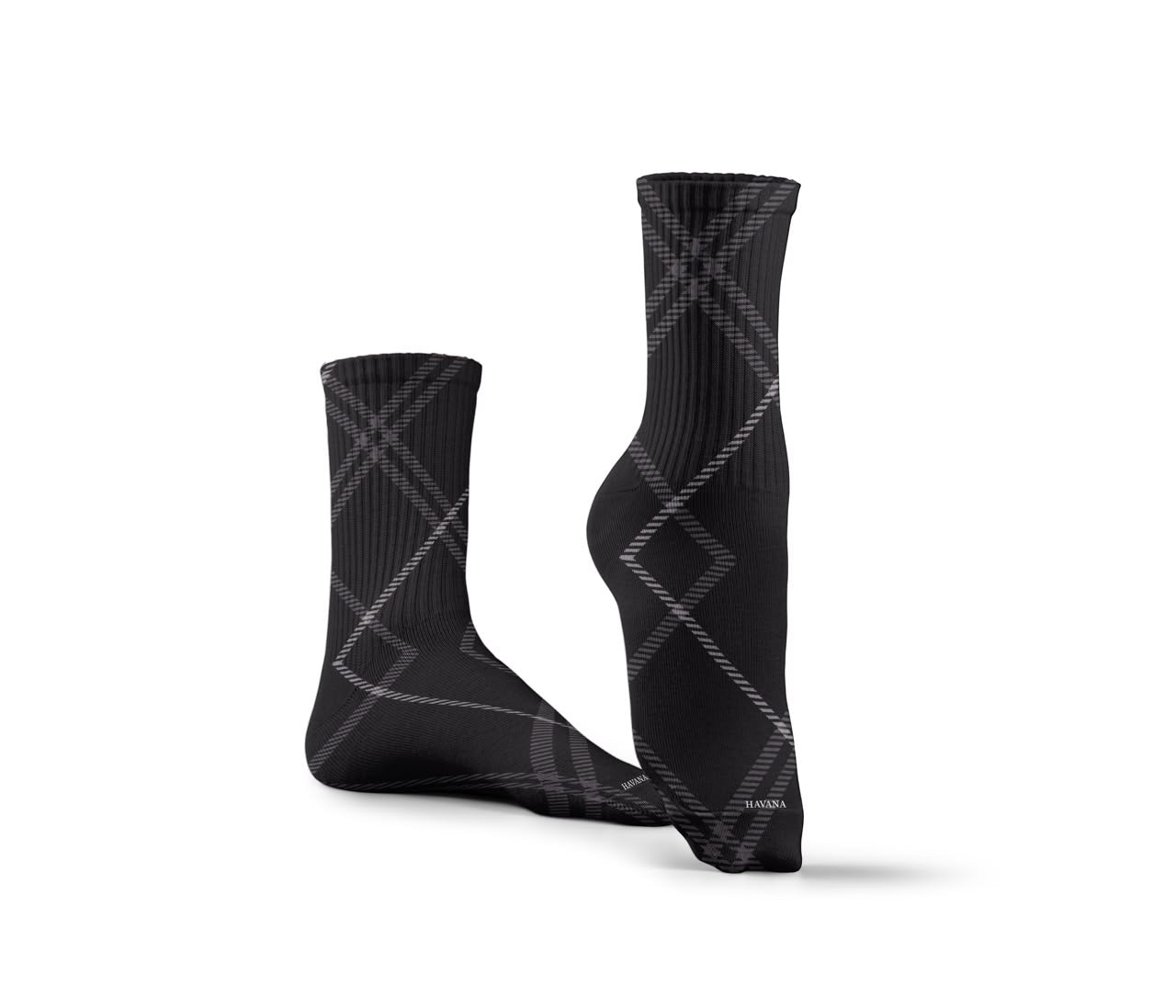 Pinstripe Black Classic Socks