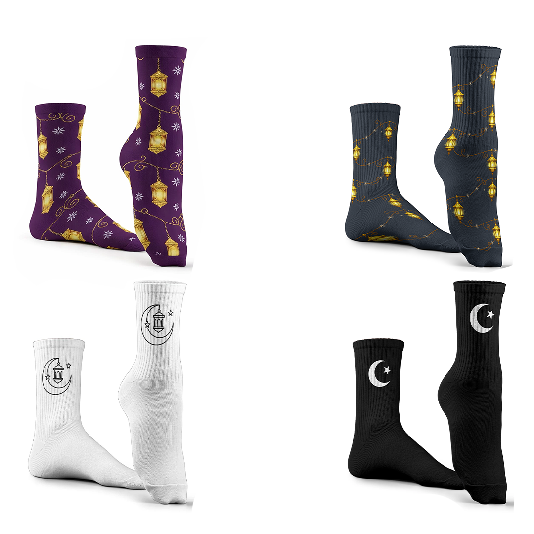 Sky Lanterns Socks Set Of 4
