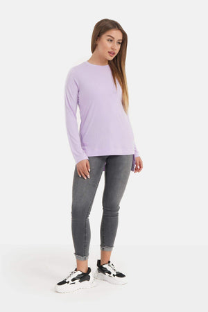 Asymmetrical Long Sleeve T-Shirt - Carina - كارينا