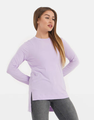 Asymmetrical Long Sleeve T-Shirt - Carina - كارينا