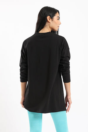 Basic Top With Front Slit - Clue Wear