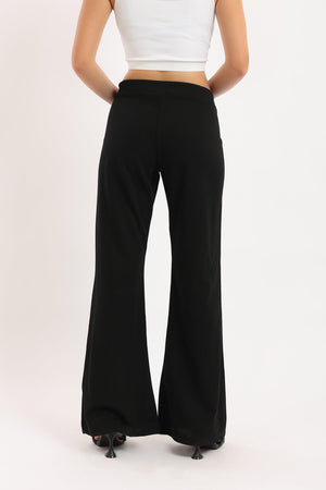 Black Flared Pants - Clue Wear